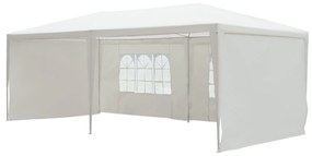 Outsunny Tenda para Festas 5,83x2,95x5,55m com 4 Paredes Laterais e 2 Janelas Tenda de Exterior com Estrutura de Aço para Festas Eventos Casamentos Branco