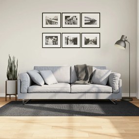 vidaXL Tapete de pelo curto IZA visual escandinavo 100x200cm antracite