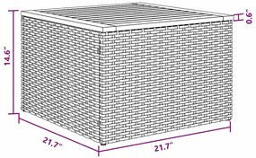 Conjunto de Sofá de Jardim com 7 Peças e Almofadas em Rattan Sintético