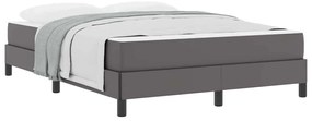 Cama Outros Cinzeto 140 x 200 cm Couro sintético