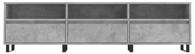 Móvel de TV 150x30x44,5 cm derivados de madeira cinza cimento
