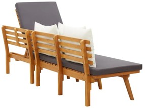 Banco de jardim 200x65 cm madeira de acácia maciça