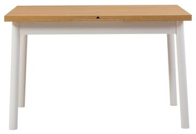 Conjunto de Mesa de Jantar Extensível e Cadeiras Oliver – Branco – Mes