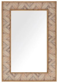 Espelho de parede 60 x 90 cm castanho claro LOPEREC Beliani
