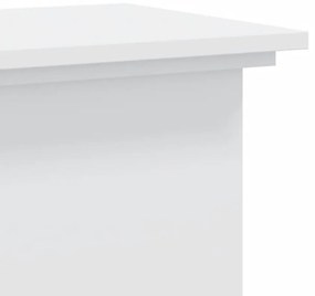 Suporte para plantas 33x33x100 cm derivados de madeira branco