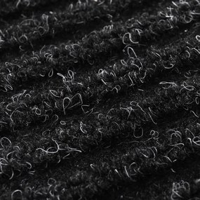 Tapete preto para porta em PVC 90 x 120 cm