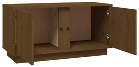 Móvel de TV 80x35x40,5 cm madeira de pinho maciça castanho mel