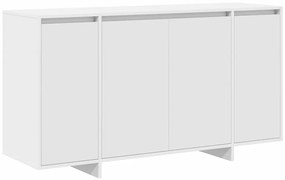 Buffet Branco Branco Madeira 135 x 41 x 75 cm Buffet Branco