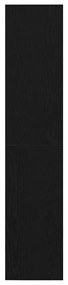 Gabinete de Livro/TV Carvalho Preto 36x30x143 cm