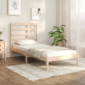 Estrutura cama pequena solteiro 75x190 cm madeira maciça