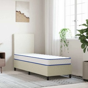 Colchão de espuma de memória 70x200x17 cm branco