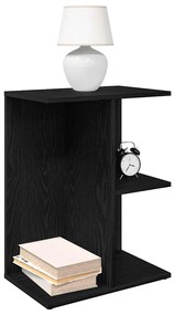 vidaXL Mesas cabeceira 2pcs 46,5x29x61cm deriv. madeira carvalho preto