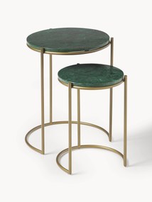 Mesa de apoio em mármore Ella, conjunto de 2