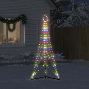LED Árvore de Natal 363 LEDs Coloridos 182 cm