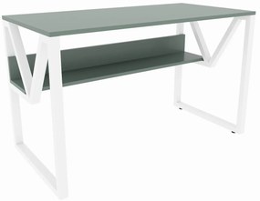 Secretária Lona – Verde e Branco – 120x72,8x60 cm
