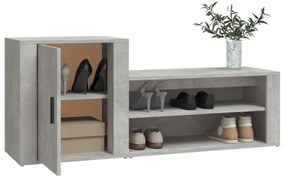 Sapateira 130x35x54 cm derivados de madeira cinzento cimento