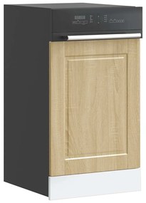 vidaXL Painel máquina lavar louça Porto carvalho sonoma 45x1,5x67 cm