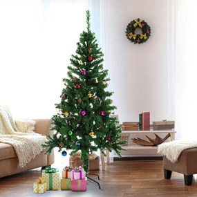 Árvore de Natal verde com enfeites Φ80x180cm Artificial Árvore Decoração