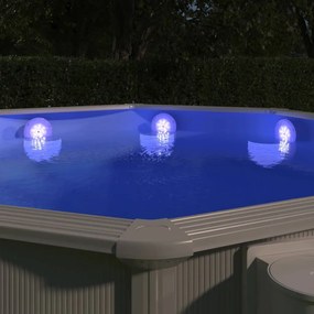 Luz LED piscina submersíve/flutuante c/ controlo remoto branco