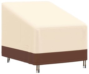 vidaXL Capa p/ cadeira lounge jardim 79x97x48/74 cm 600D oxford bege