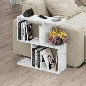 Mesa de Centro Homemania – Mármore Carrara – 60x60x20 cm | Tribo Home