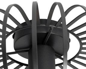 Candeeiro de teto design preto 39 cm - Johanna