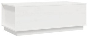 Mesa de centro 100x50x35 cm pinho maciço branco