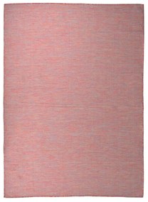 vidaXL Tapete de tecido plano para exterior 200x280 cm vermelho
