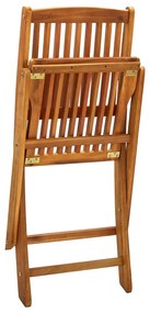 Cadeiras de jardim dobráveis 2 pcs madeira acácia maciça