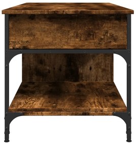 Mesa de centro 100x50x50cm deriv. madeira/metal carvalho fumado