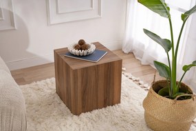 Mesa Lateral Küp - Cor Nogueira - Medidas: 45x50x45 cm