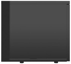 Móvel de TV 80x34x30 cm derivados de madeira preto brilhante