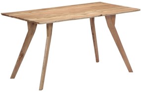Mesa de jantar 140x80x76 cm madeira de acácia maciça