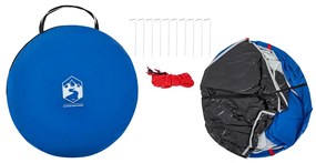 Tenda de praia pop-up impermeável azul ciano