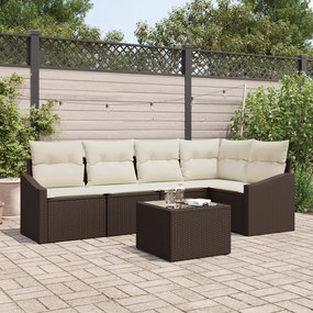 Conjunto de Jantar de Jardim 5 Peças com Almofadas Cinza Rattan PE