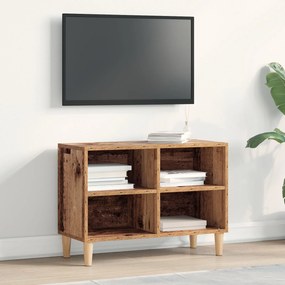 Armário de TV com Pernas de Madeira Madeira Antiga 69,5 x 30 x 50 cm