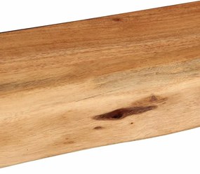 Prateleiras parede 2 pcs 80x20x3,5 cm madeira de acácia maciça