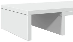 Suporte para monitor ajustável derivados de madeira branco