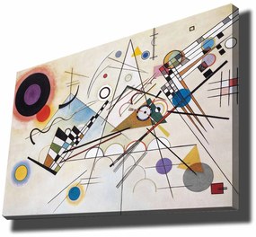 Pintura Decorativa em Tela 70100KANDINSKY006 – Multicolor – 70 x 100 c