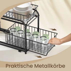 Organizador de cozinha preto