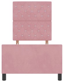 Cama vidaXL Rosa 80x200 cm Veludo