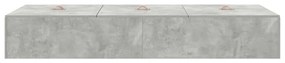 Cama Cinza Betão 75 x 190 cm, Madeira de Engenharia