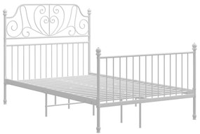 Estrutura de cama 120x200 cm metal branco