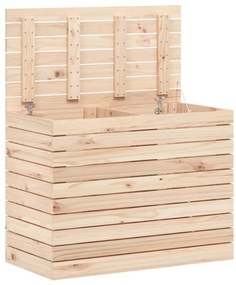 Cesto de roupa suja 88,5x44x66 cm madeira de pinho maciça