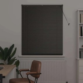 Persiana de Janela com cortinas Outros Manual Preto 105 x 175 cm Alumí