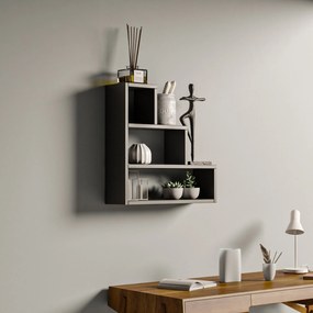 Prateleira de Parede Piramit – Antracite – 62x62x18 cm