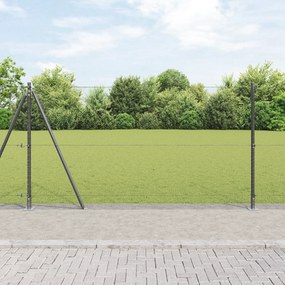 Cerca Hexagonal vidaXL Cinza 1.2x50 m Aço