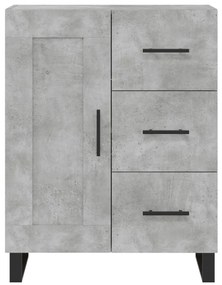 Armário alto 69,5x34x180 cm derivados de madeira cinza cimento