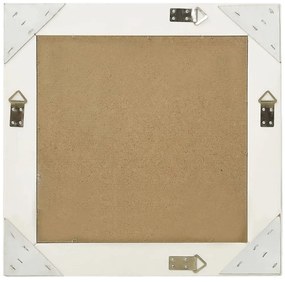 Espelho de parede estilo barroco 50x50 cm branco