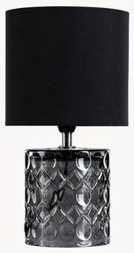 Candeeiro de mesa pequeno com base de vidro Crystal Glow